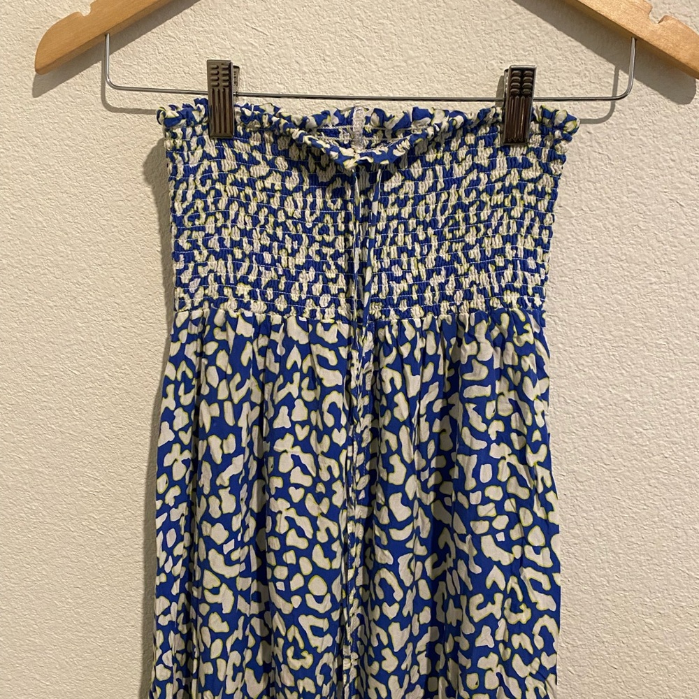 Maaji Blue and White Textured Top